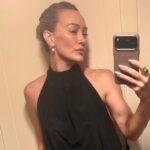 Plunging Cutout Swimsuit: Hilary Duff Shines at the Beach