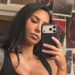 Kim Kardashian’s Dress Features a Boldly Plunging Neckline