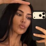 Plunging Corset by Kim Kardashian Teeters on Wardrobe Malfunction