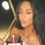 Skimpy String Bikini Worn by Kim Kardashian for Birthday