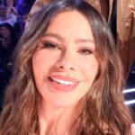 Roberto Cavalli Dress Features Plunging Keyhole Cutout on Sofia Vergara