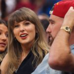 Taylor Swift Wears Body-Hugging Top and Gucci Bag on Date